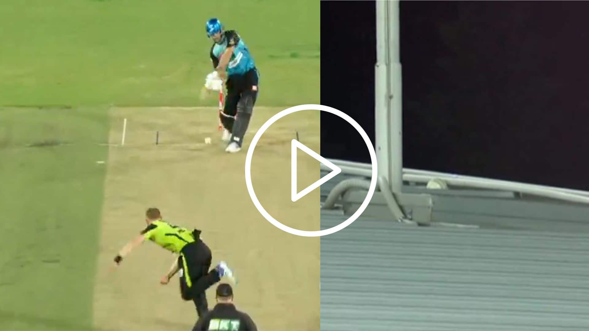 [Watch] Matthew Short Launches 'Huge Six' On The Roof Against Sydney Thunder